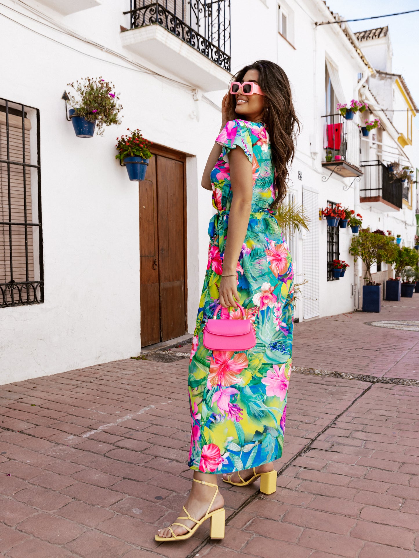 Long floral dress